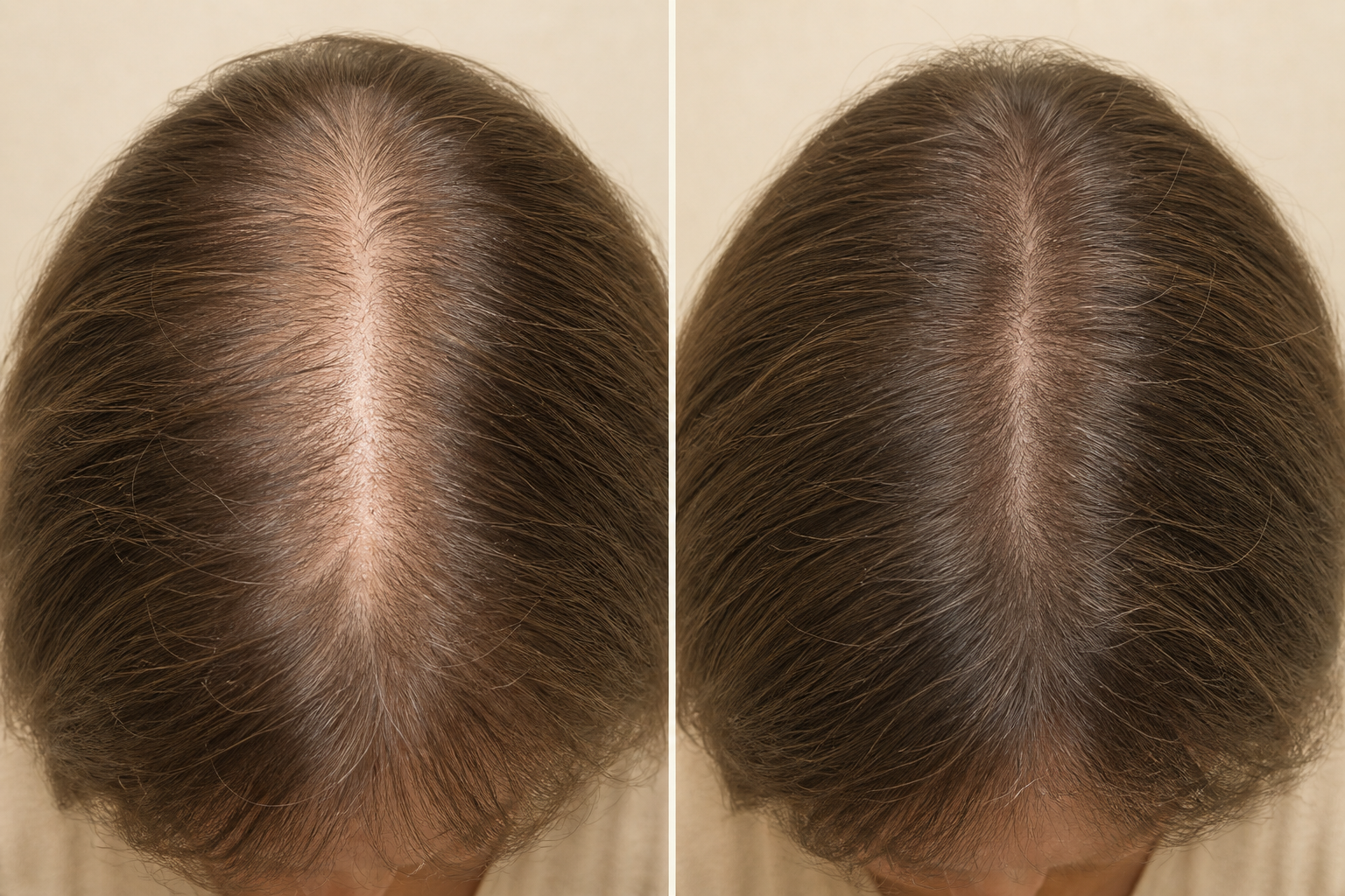 Illustrative overhead comparison of diffuse female part width
