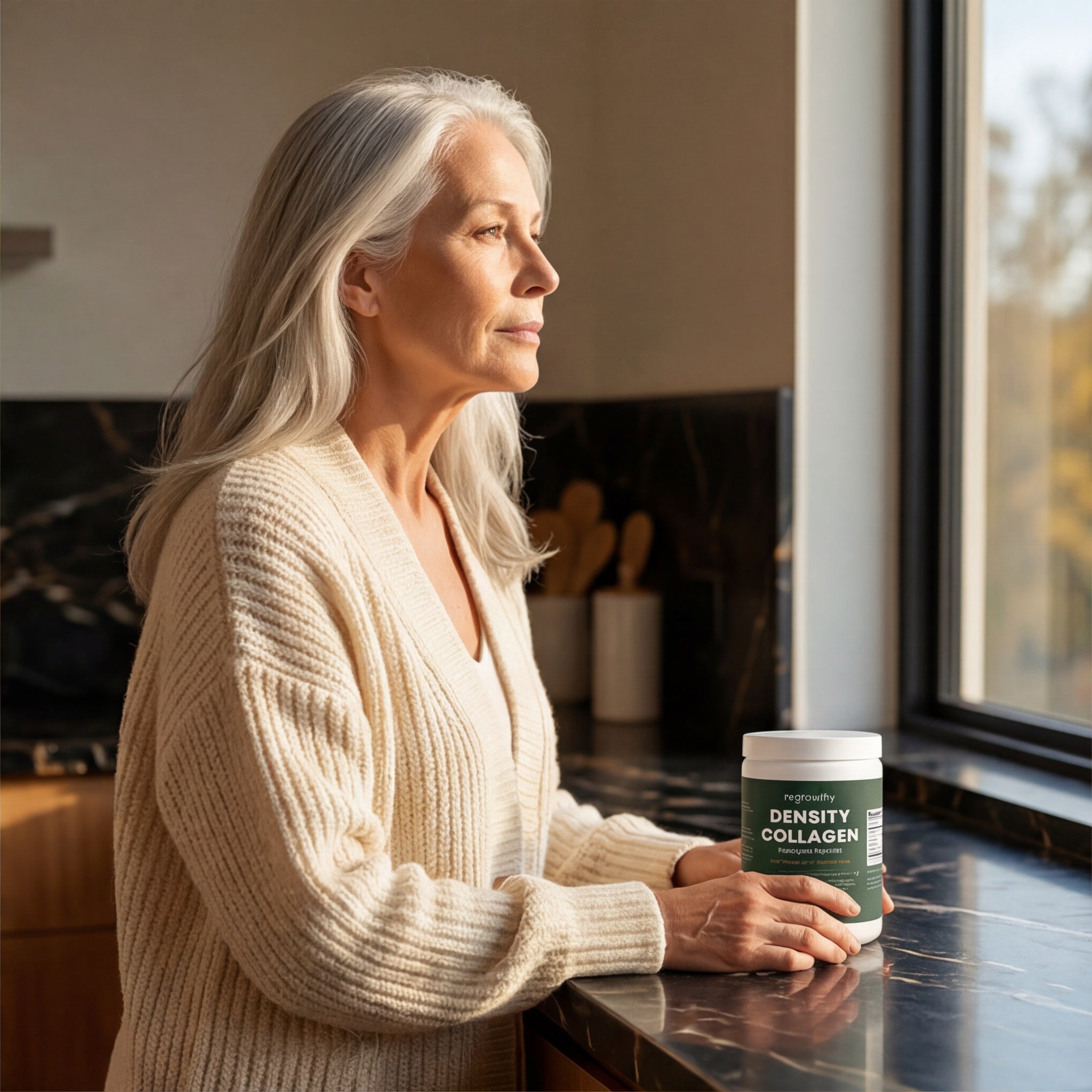 Density Collagen mixed into a morning drink