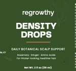Density Drops front label panel